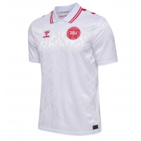 Camiseta Dinamarca Segunda Equipación Replica Eurocopa 2024 mangas cortas